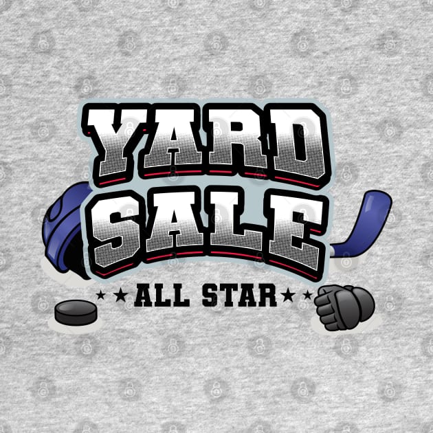 Ice hockey yard sale all star (on light colors) by Messy Nessie